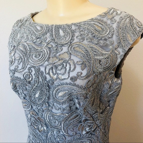 Grey crochet lace dress - Picture 3 of 5